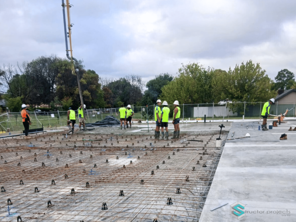 Slab pour - Monash, ACT